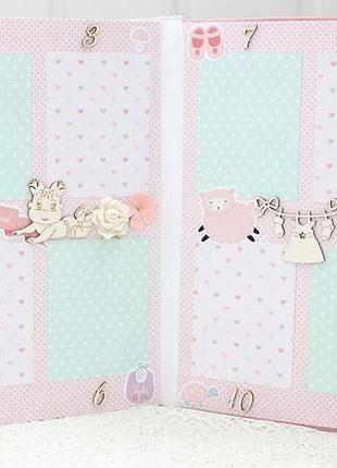 Большой альбом для новорожденной девочки