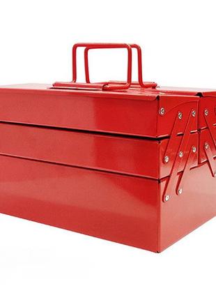 Металлический инструментальный ящик 540мм 5 отсеков  хзсо красный (2000002701088)