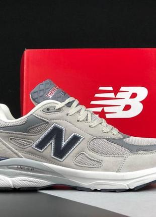 Чоловічі кросівки  new balance 990   світло сірі6 фото