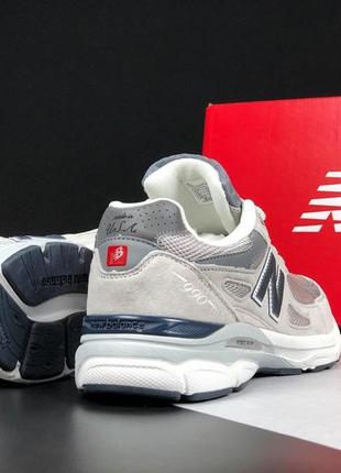 Чоловічі кросівки  new balance 990   світло сірі3 фото