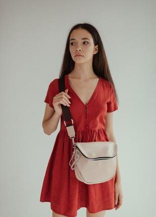 Стильная кожаная сумка на плечо, кроссбоди из кожи, женская сумка на плечо стильная кожаная сумка