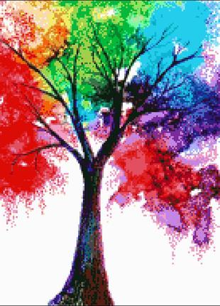 Набор для вышивания бисером радужное дерево 28х35 см александра токарева  (2000001204269)1 фото