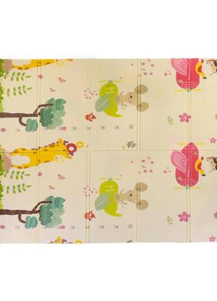 Игровой термо коврик "animals" 2-х сторонний 180х150х0,8 см baby home textile разноцветный (2000002480136)