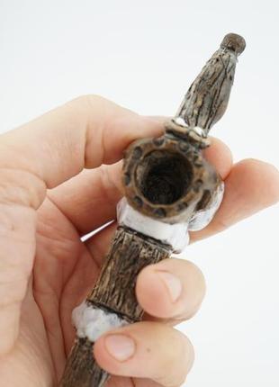 Курительная трубка такса керамическая7 фото