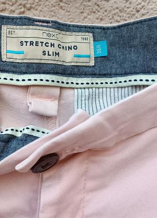 Коттоновые брюки next stretch chino slim брюки cotton4 фото