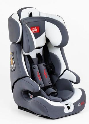 Детское автокресло "isofix" универсальное, группа 1/2/3 (9-36 кг) 45х40х74 см joy  серо-белый (2000002836100)