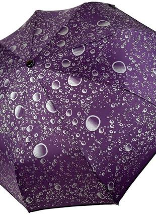 Жіноча парасолька напівавтомат toprain фіолетова (2000002743217)