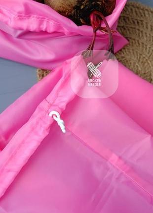 Еко мішок з плащової тканини рожевий, еко торбинка, мішок для продуктів,тканинної пакет3 фото