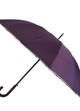Женский зонт трость  toprain фиолетовый (2000002740988)2 фото