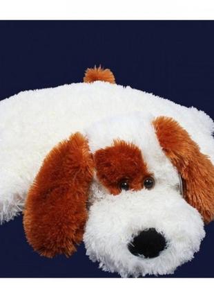 М'яка подушка собака шарик 55 см аліна білий (2000002413417)3 фото