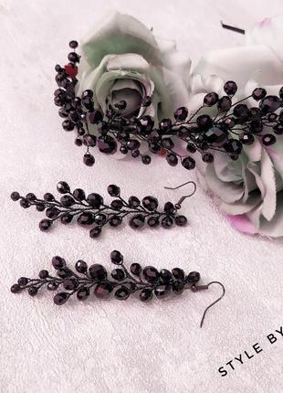 Набір обідок і сережки