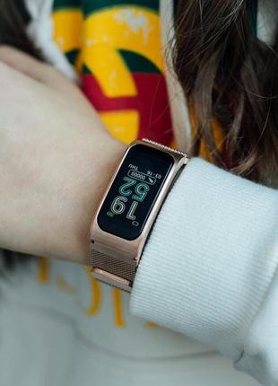 Женские часы smart mioband pro gold4 фото