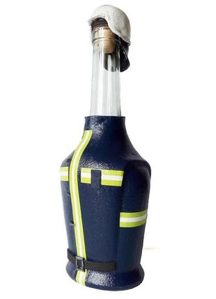 Подарунок пожежного пляшка сувенір до дня пожежної охорони, рятувальника мнс2 фото
