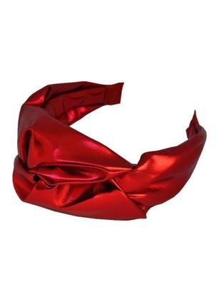 Стильный обруч ободок для волос из лаковой эко  кожи  my scarf1 фото