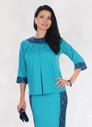 Жакет бирюзовый (nls-0233-turquoise)