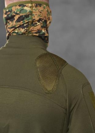 Військова тактична бойова сорочка-убакс з демпфером під плитоноску, колір оліва5 фото