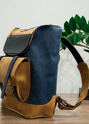 Кожаный мужской рюкзак, городской рюкзак для ноутбука2 фото