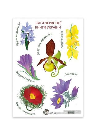 Стікерпак «рослини червоної книги україни»1 фото