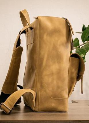 Шкіряний чоловічий рюкзак, діловий чоловічий рюкзак ручної роботи2 фото
