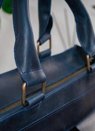 Деловой мужской кожаный портфель, кожаная сумка для документов7 фото