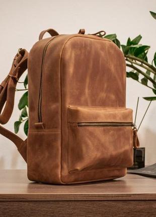 Универсальный рюкзак salvador для ноутбука из натуральной кожи3 фото