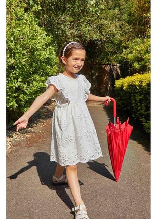Дитяча парасолька-тростина механічна 80 см fulton яскраво-червона (2000002486428)9 фото