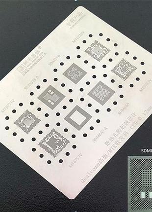 Трафарет bga amaoe mtk qualcomm cpu-mq1 mt6771v, sdm645 b, sdm710, mt6739v, mt6757v, sdm845 a, sdm650, mt6763v