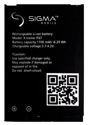 Аккумулятор для sigma x-treme ip67/it67 dual sim (1700 mah) original