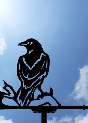 Флюгер на дах будинку "ворон №2"