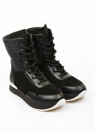 Ботинки viva черно-белый (siv-414141-black-and-white)