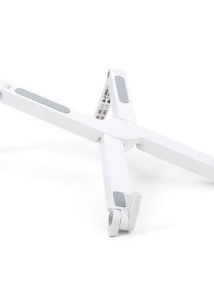 Подставка для ноутбука x1, складная, портативная, регулировка наклона, abs пластик white