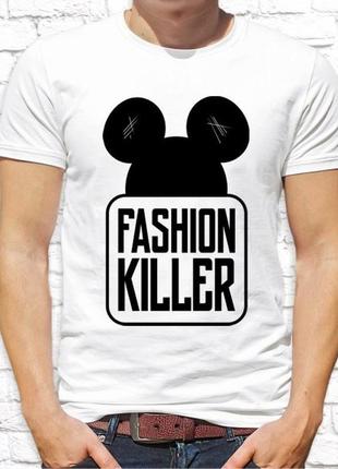 Чоловіча футболка push it з принтом, swag mickey mouse (мікі маус) _fashion killer_ фп0000291 фото