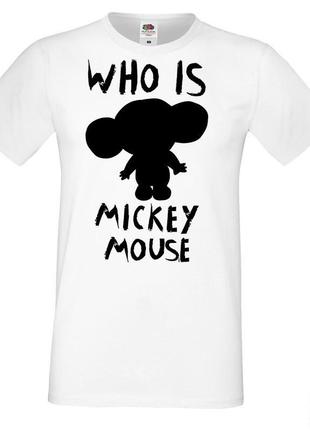 Мужская футболка push it с принтом, swag mickey mouse (микки маус) _who is mickey mouse_ фп0002041 фото