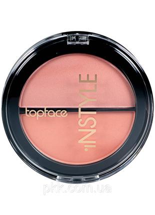 Румяна для лица instyle blush on двойные рт353 № 02 40 гр. topface  (2000002540175)3 фото