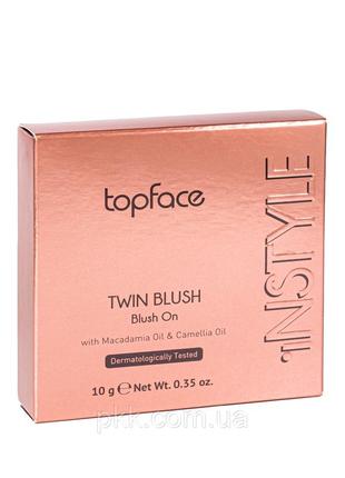 Румяна для лица instyle blush on двойные рт353 № 02 40 гр. topface  (2000002540175)7 фото