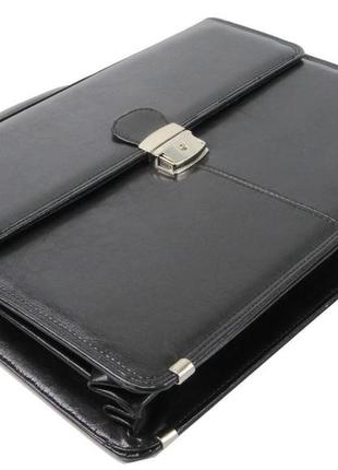 Мужской деловой портфель 41х31х16 см jpb черный (2000001599099)6 фото