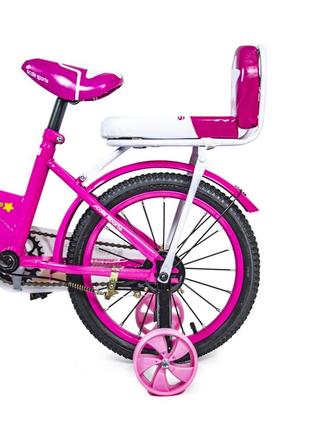 Велосипед детский 16 дюймов scale sports  розовый (2000002316794)5 фото