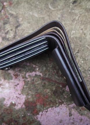 Кошелек чеширский кот, бумажник с котом, кожаное портмоне