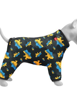 Дождевик для собак рисунок "дом" l55 waudog разноцветный (2000002155904)2 фото