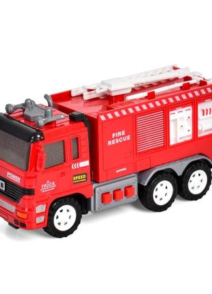 Дитяча пожежна машинка, світло, звук 17,5х26х10 см bambi різнобарвний (2000002686606)