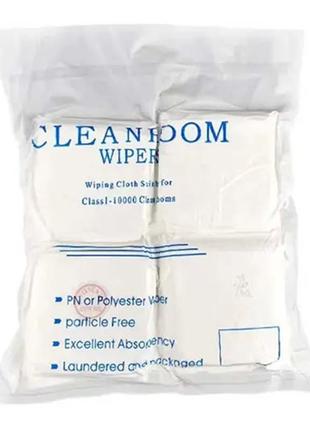 Серветки антистатичні clean room / сухі / для очищення рк-екранів, моніторів / 87*87 мм / 400 шт.