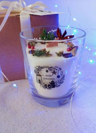 Новогодняя свеча: серия merry christmas