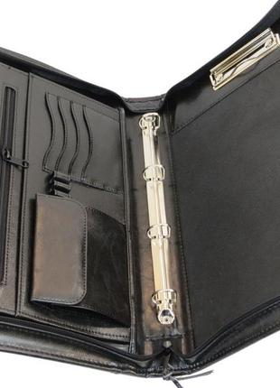 Мужской деловой портфель 26,5х37,5х6 см jpb черный (2000001600054)6 фото