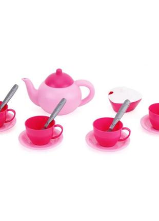 Набор посуды "чаепитие" 14 элементов 16,5х14х16 см технок розовый (2000002425632)