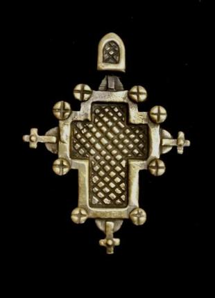 Ефіопський латунний хрестик великий