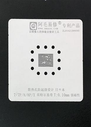 Трафарет bga amaoe intel baseband модем x639/733 для iphone 7 - x (0.10 mm)
