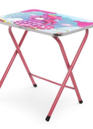 Детский столик со стульчиком 7х72х62 см bambi розовый (2000002233312)3 фото