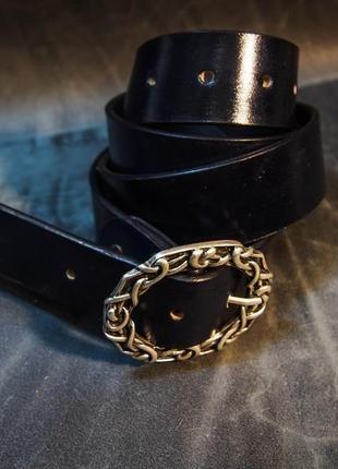 Черный ремень, мужской кожаный ремень, черный ремень из кожи