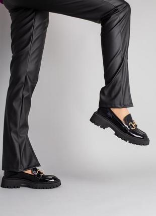 Женские кожаные туфли (7001-2) 36 vzutik черный (2000002255864)5 фото