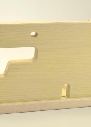 Підставка-органайзер з дерева для гаджетів телефону годиника apple і візиток8 фото